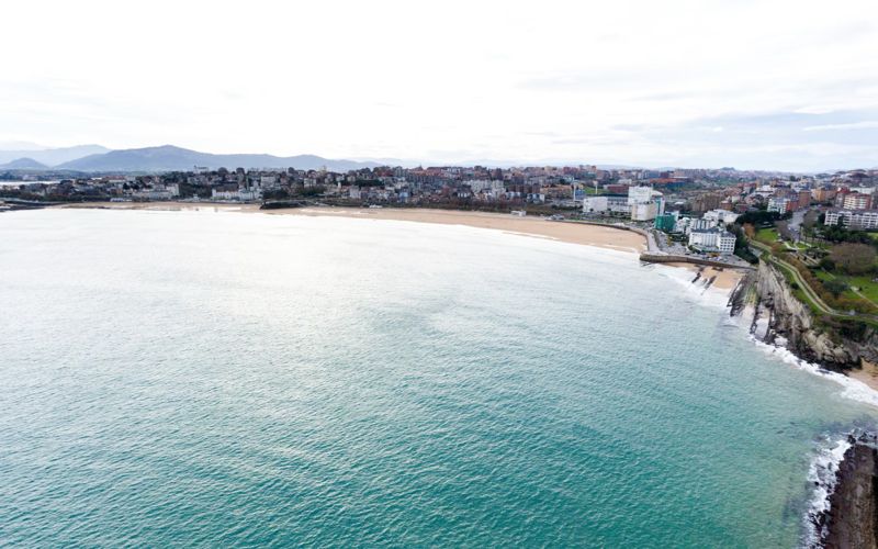 Abra del Sardinero desde el aire